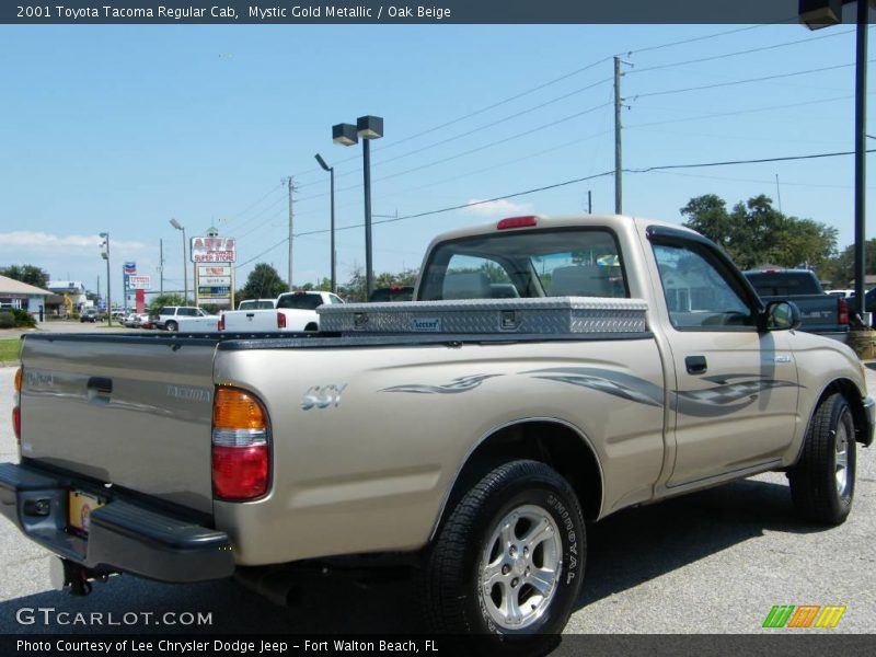 Mystic Gold Metallic / Oak Beige 2001 Toyota Tacoma Regular Cab