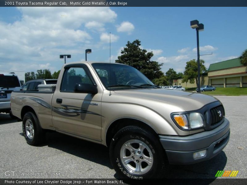 Mystic Gold Metallic / Oak Beige 2001 Toyota Tacoma Regular Cab