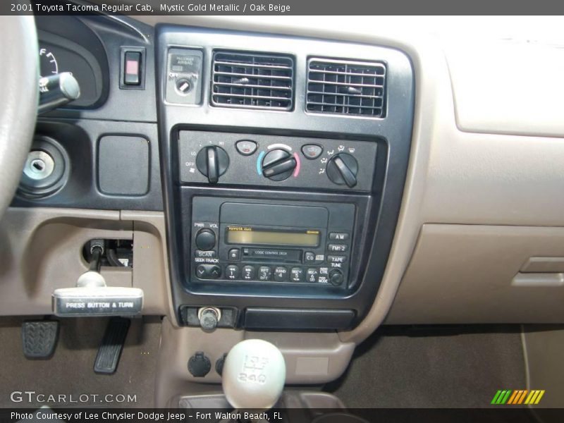Mystic Gold Metallic / Oak Beige 2001 Toyota Tacoma Regular Cab