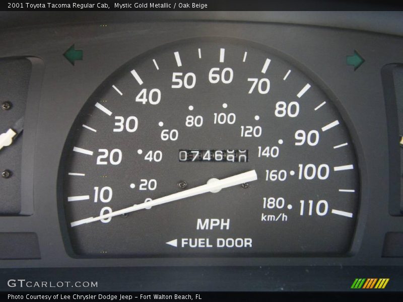 Mystic Gold Metallic / Oak Beige 2001 Toyota Tacoma Regular Cab