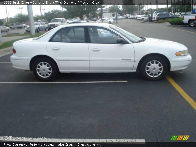 Bright White Diamond / Medium Gray 1999 Buick Century Custom