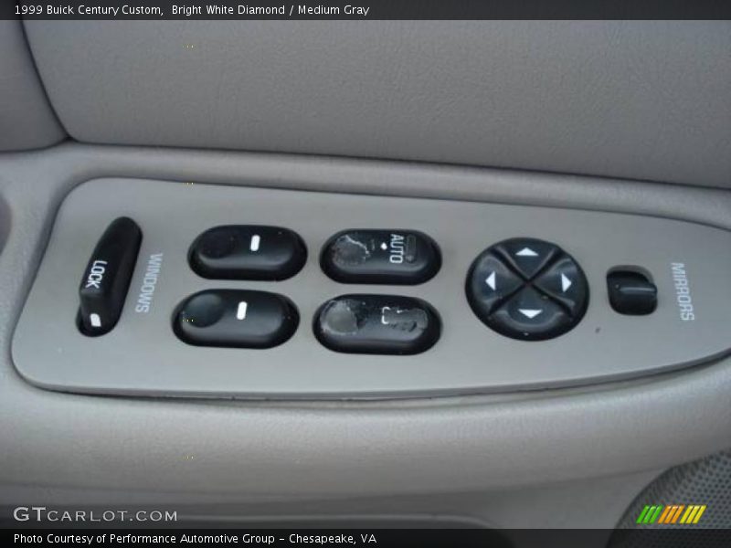 Bright White Diamond / Medium Gray 1999 Buick Century Custom