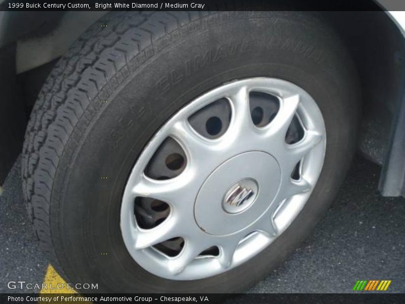 Bright White Diamond / Medium Gray 1999 Buick Century Custom