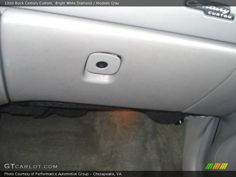Bright White Diamond / Medium Gray 1999 Buick Century Custom