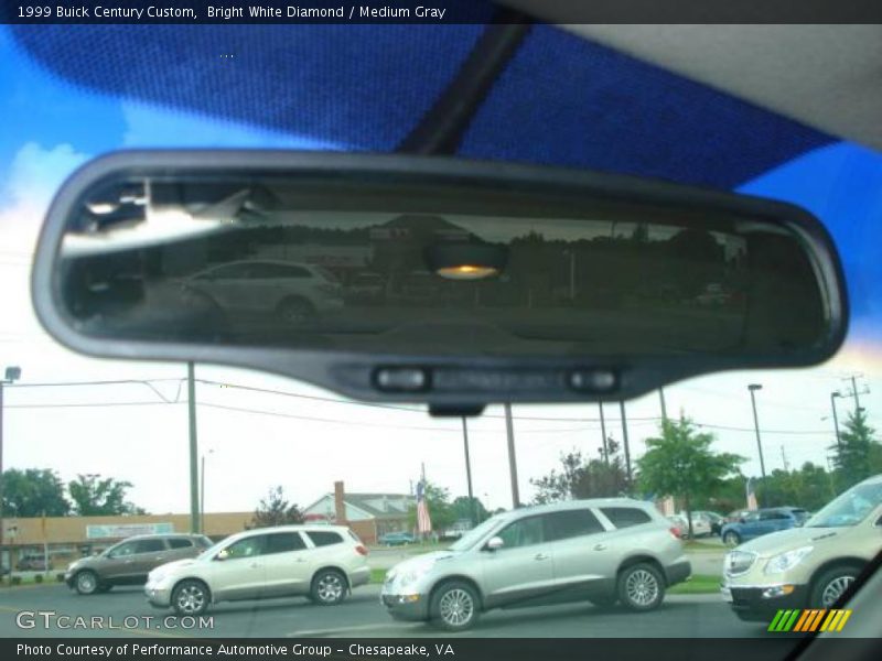 Bright White Diamond / Medium Gray 1999 Buick Century Custom