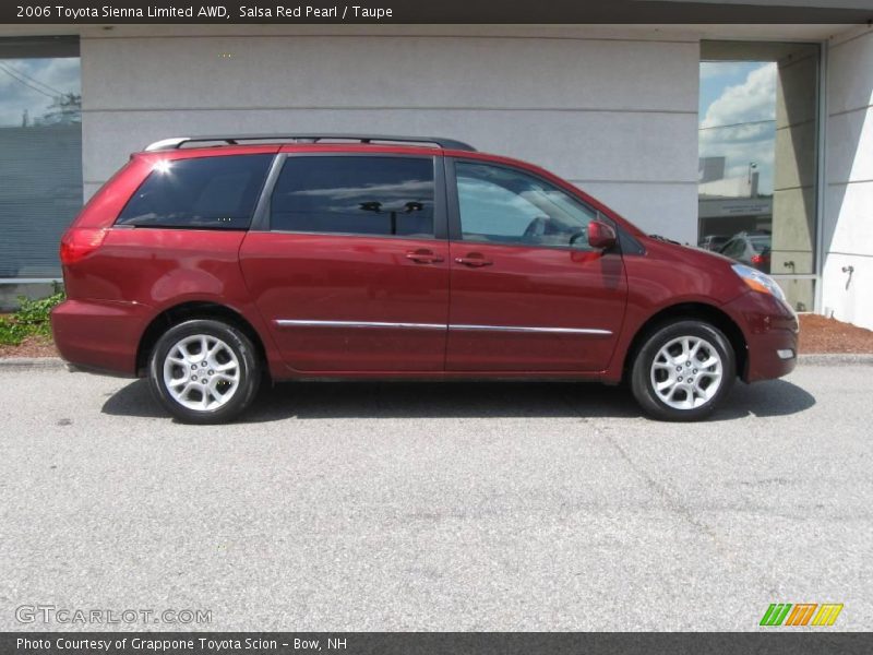 Salsa Red Pearl / Taupe 2006 Toyota Sienna Limited AWD