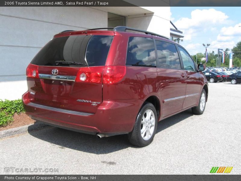 Salsa Red Pearl / Taupe 2006 Toyota Sienna Limited AWD