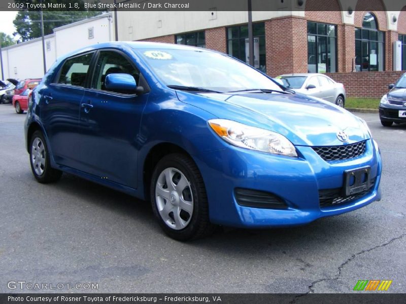 Blue Streak Metallic / Dark Charcoal 2009 Toyota Matrix 1.8