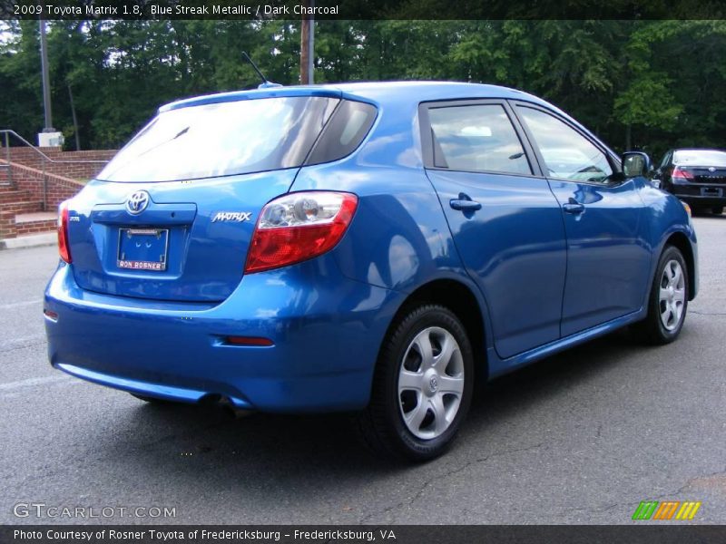 Blue Streak Metallic / Dark Charcoal 2009 Toyota Matrix 1.8