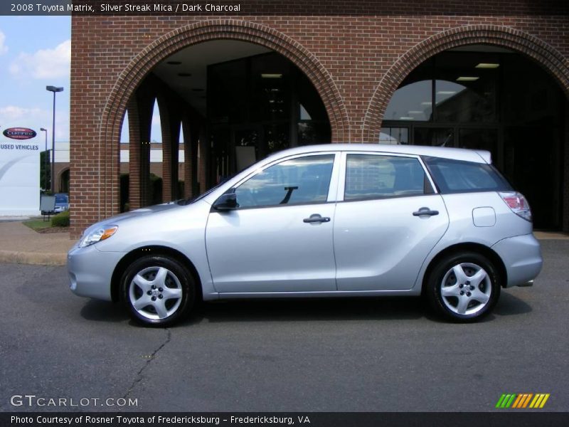 Silver Streak Mica / Dark Charcoal 2008 Toyota Matrix