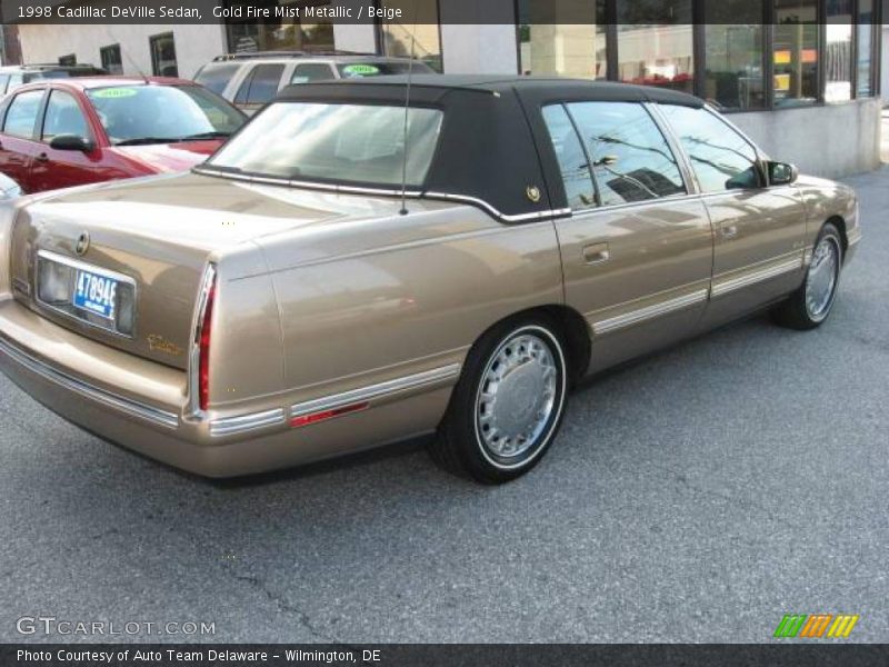 Gold Fire Mist Metallic / Beige 1998 Cadillac DeVille Sedan