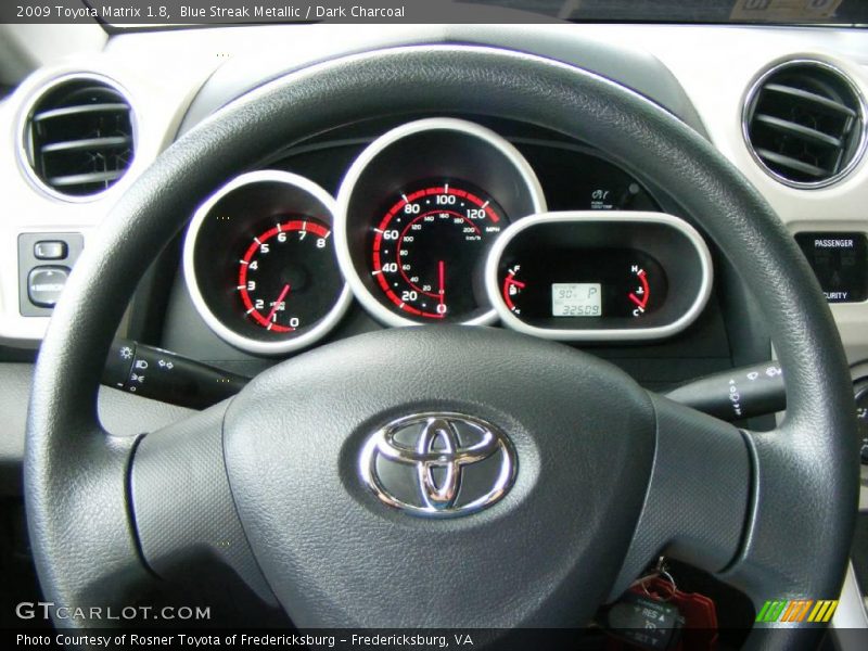 Blue Streak Metallic / Dark Charcoal 2009 Toyota Matrix 1.8
