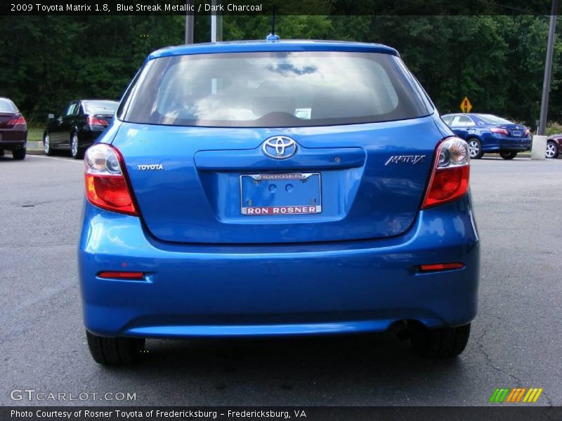 Blue Streak Metallic / Dark Charcoal 2009 Toyota Matrix 1.8