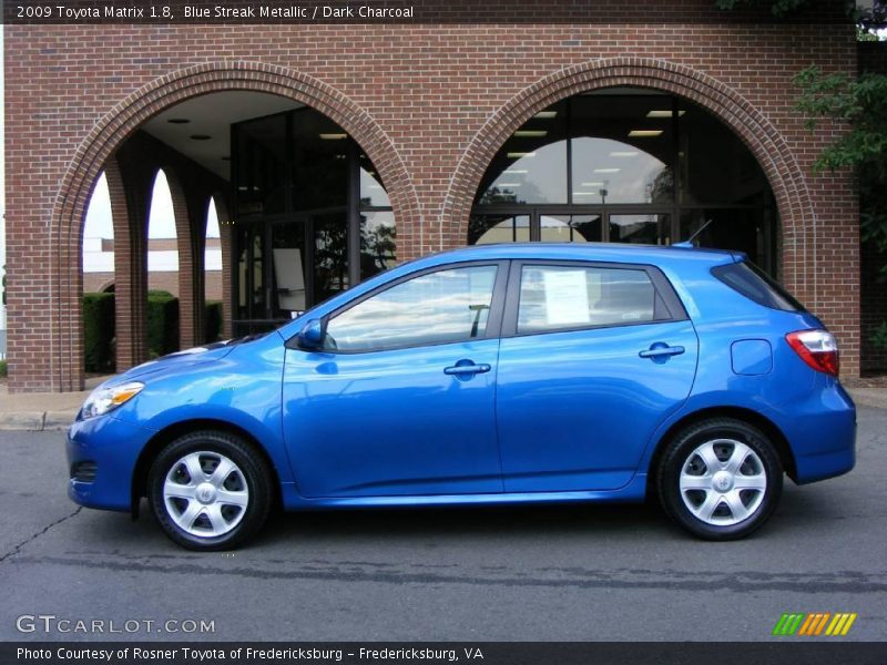 Blue Streak Metallic / Dark Charcoal 2009 Toyota Matrix 1.8