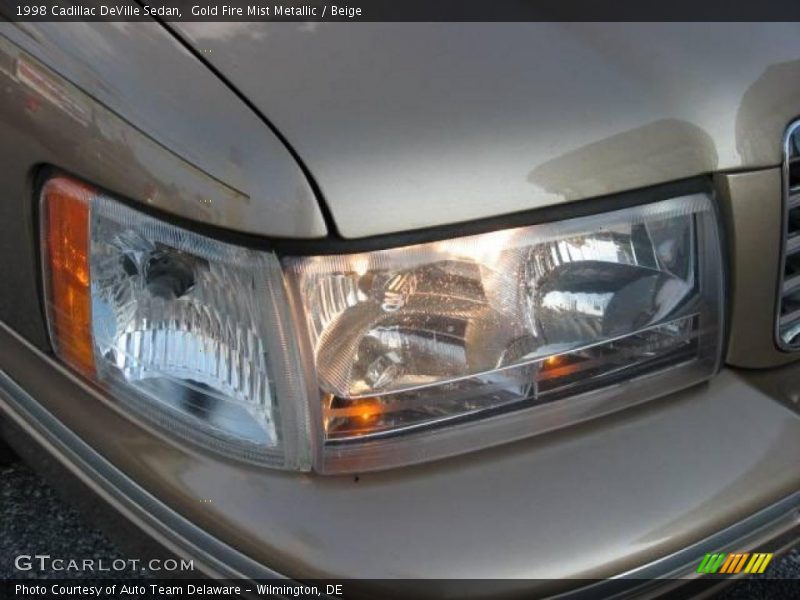 Gold Fire Mist Metallic / Beige 1998 Cadillac DeVille Sedan