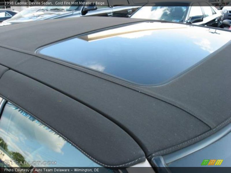 Gold Fire Mist Metallic / Beige 1998 Cadillac DeVille Sedan
