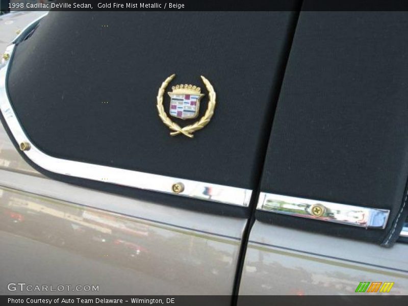 Gold Fire Mist Metallic / Beige 1998 Cadillac DeVille Sedan