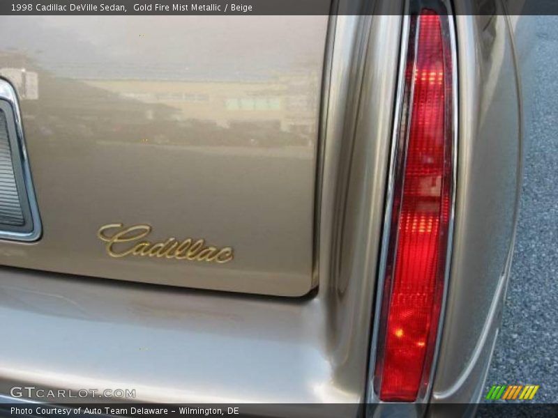 Gold Fire Mist Metallic / Beige 1998 Cadillac DeVille Sedan