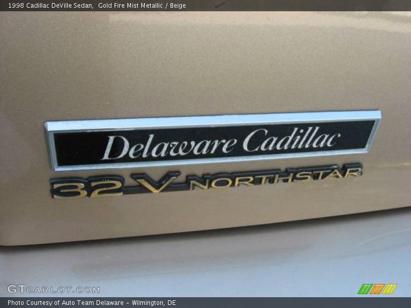 Gold Fire Mist Metallic / Beige 1998 Cadillac DeVille Sedan