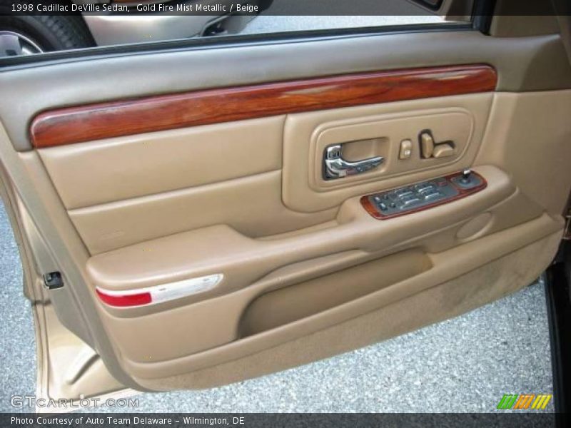 Gold Fire Mist Metallic / Beige 1998 Cadillac DeVille Sedan