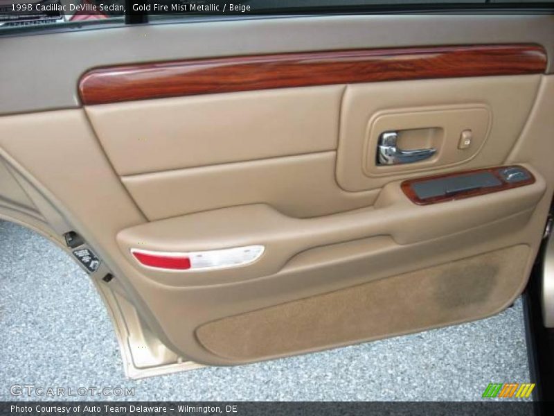 Gold Fire Mist Metallic / Beige 1998 Cadillac DeVille Sedan