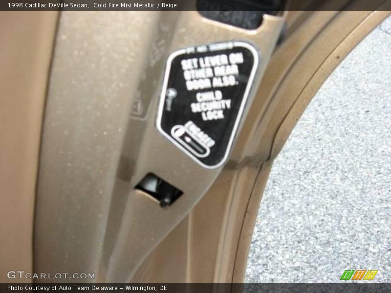 Gold Fire Mist Metallic / Beige 1998 Cadillac DeVille Sedan