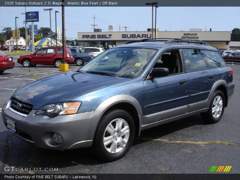 Atlantic Blue Pearl / Off Black 2005 Subaru Outback 2.5i Wagon