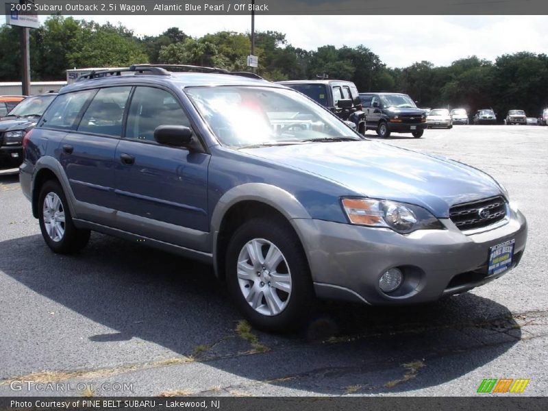 Atlantic Blue Pearl / Off Black 2005 Subaru Outback 2.5i Wagon