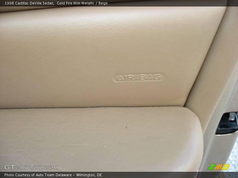 Gold Fire Mist Metallic / Beige 1998 Cadillac DeVille Sedan