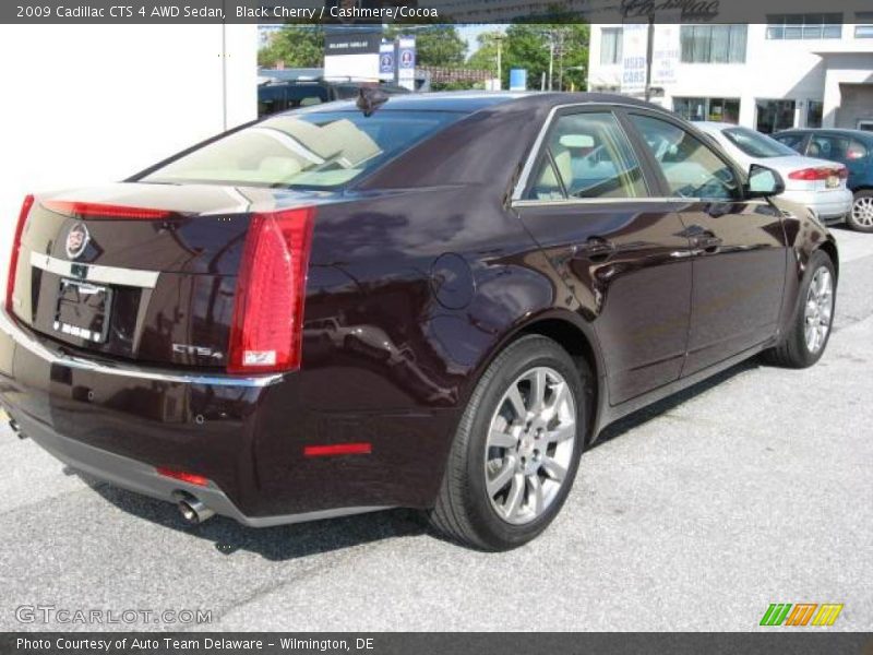 Black Cherry / Cashmere/Cocoa 2009 Cadillac CTS 4 AWD Sedan