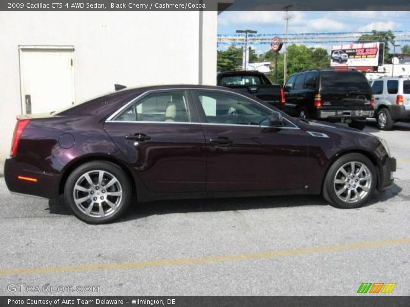 Black Cherry / Cashmere/Cocoa 2009 Cadillac CTS 4 AWD Sedan