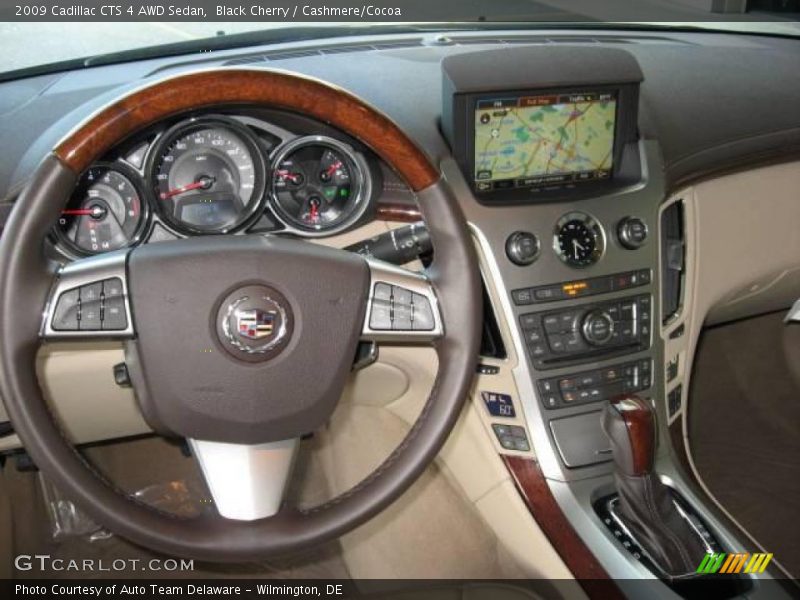 Black Cherry / Cashmere/Cocoa 2009 Cadillac CTS 4 AWD Sedan