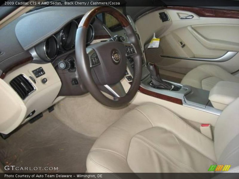 Black Cherry / Cashmere/Cocoa 2009 Cadillac CTS 4 AWD Sedan