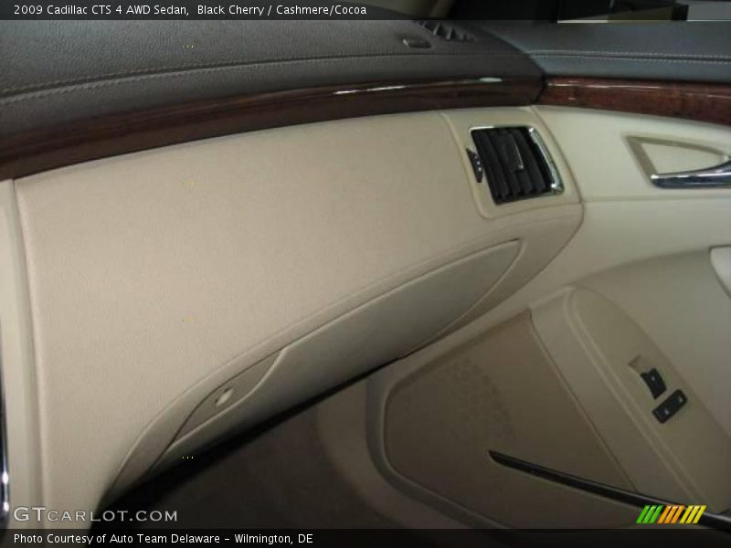 Black Cherry / Cashmere/Cocoa 2009 Cadillac CTS 4 AWD Sedan