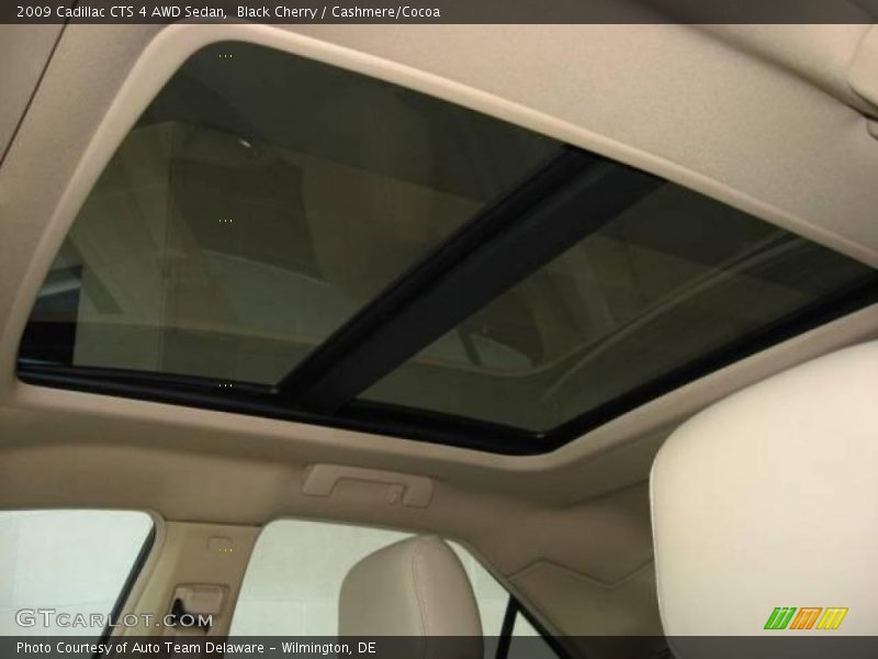 Black Cherry / Cashmere/Cocoa 2009 Cadillac CTS 4 AWD Sedan