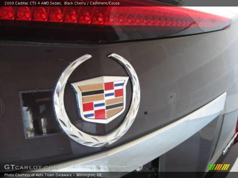 Black Cherry / Cashmere/Cocoa 2009 Cadillac CTS 4 AWD Sedan