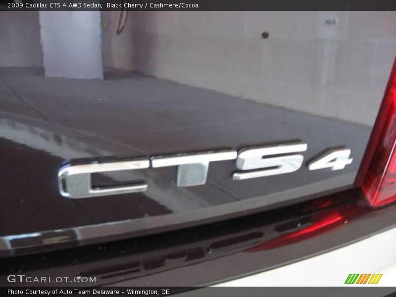 Black Cherry / Cashmere/Cocoa 2009 Cadillac CTS 4 AWD Sedan