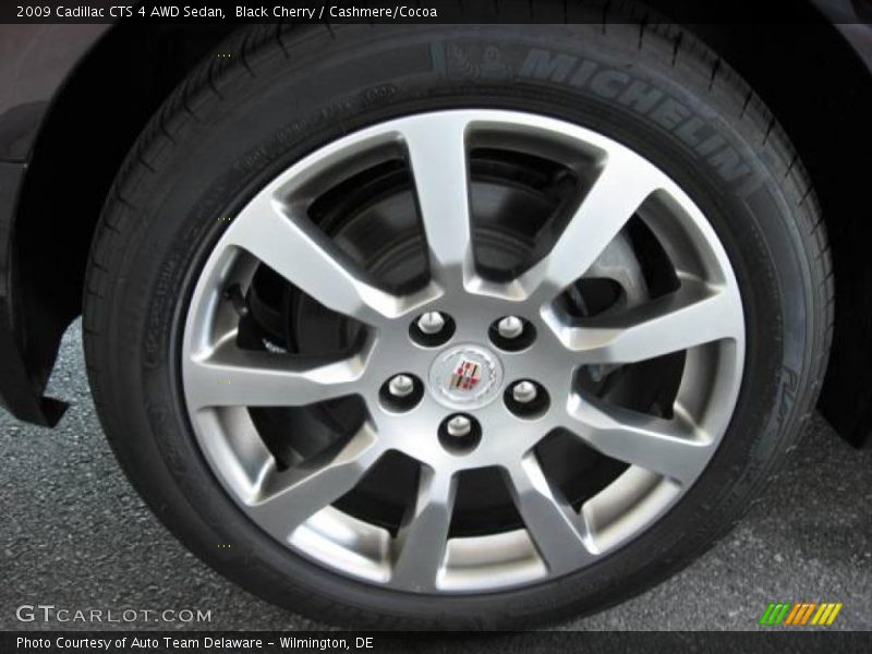 Black Cherry / Cashmere/Cocoa 2009 Cadillac CTS 4 AWD Sedan