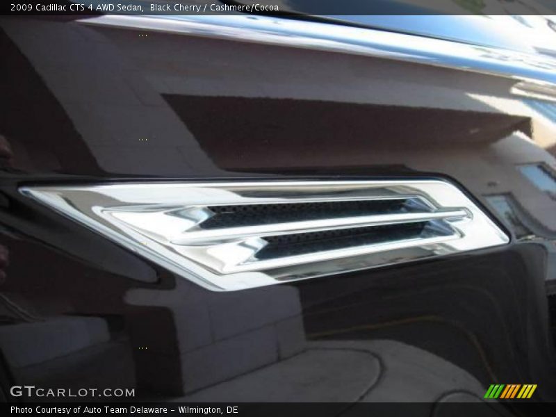Black Cherry / Cashmere/Cocoa 2009 Cadillac CTS 4 AWD Sedan