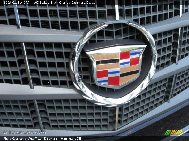 Black Cherry / Cashmere/Cocoa 2009 Cadillac CTS 4 AWD Sedan