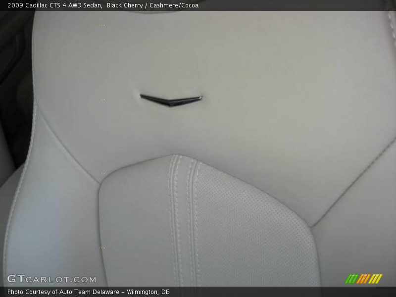 Black Cherry / Cashmere/Cocoa 2009 Cadillac CTS 4 AWD Sedan