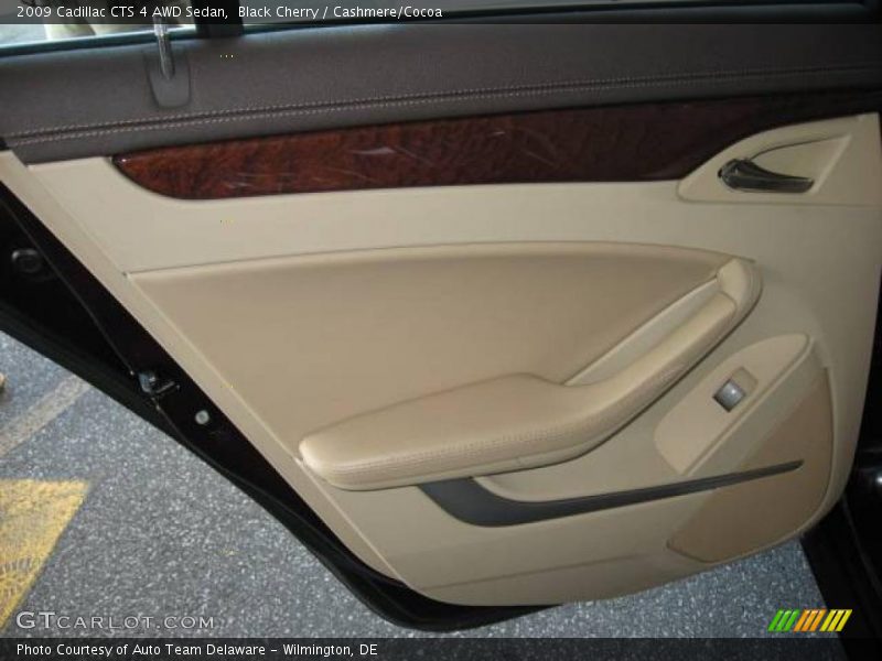 Black Cherry / Cashmere/Cocoa 2009 Cadillac CTS 4 AWD Sedan