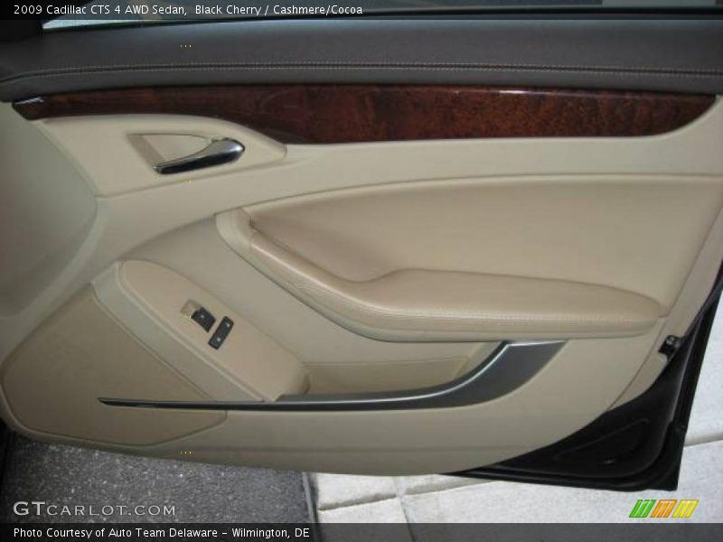 Black Cherry / Cashmere/Cocoa 2009 Cadillac CTS 4 AWD Sedan
