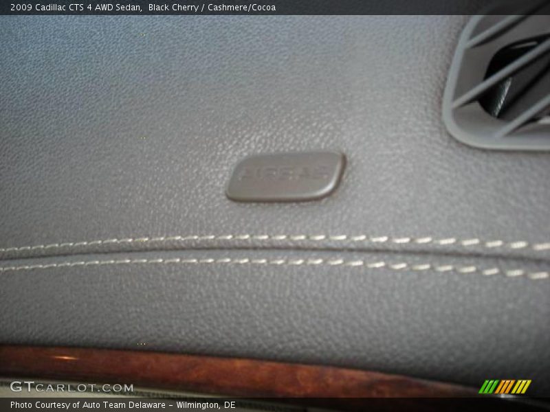 Black Cherry / Cashmere/Cocoa 2009 Cadillac CTS 4 AWD Sedan