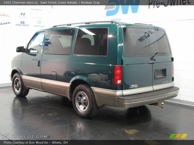 Dark Forest Green Metallic / Medium Gray 2002 Chevrolet Astro LS