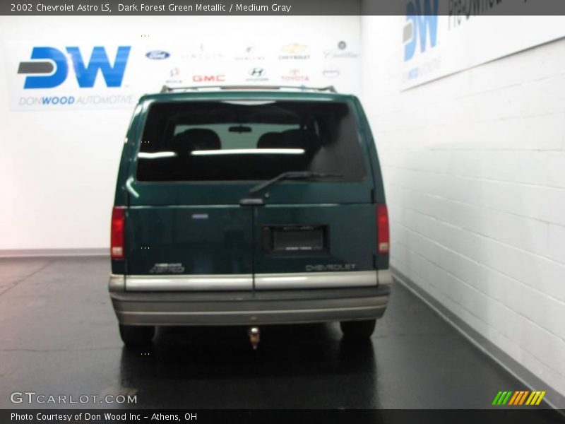 Dark Forest Green Metallic / Medium Gray 2002 Chevrolet Astro LS