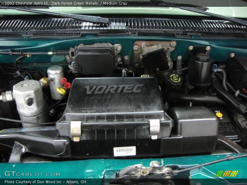 Dark Forest Green Metallic / Medium Gray 2002 Chevrolet Astro LS