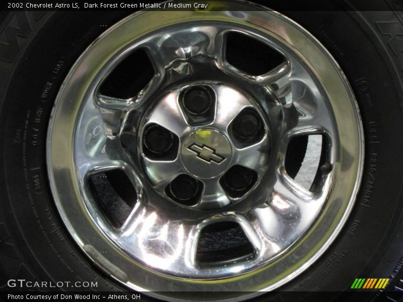 Dark Forest Green Metallic / Medium Gray 2002 Chevrolet Astro LS