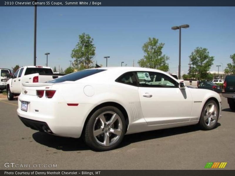 Summit White / Beige 2010 Chevrolet Camaro SS Coupe
