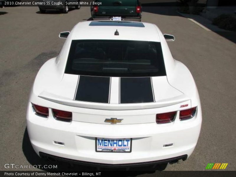 Summit White / Beige 2010 Chevrolet Camaro SS Coupe